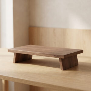 Walnut Monitor Riser